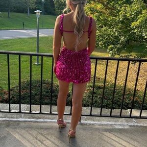 Sherri Hill size 0 worn 1 time pink color style 56697